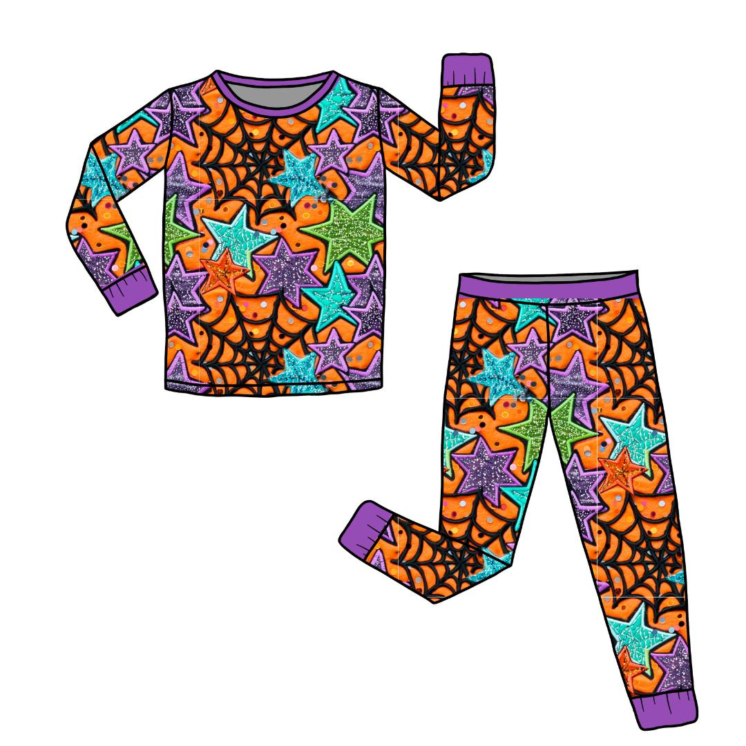 Trick or Treat - Slumber Long Sleeve Pajama Pants Set - BAMBOO - (Ready to Ship)