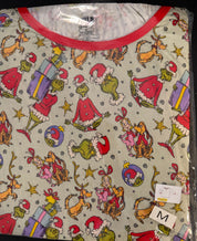 Mean Green - Adult Pajama Set - Joggers & Long Sleeve - Bamboo - Ready to Ship