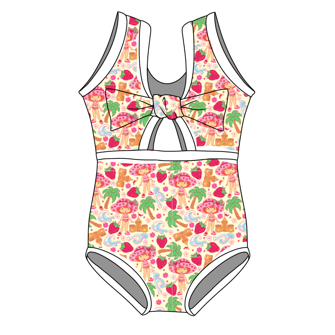 Strawberry Summer - Kendell - One Piece Swim - PRE ORDER