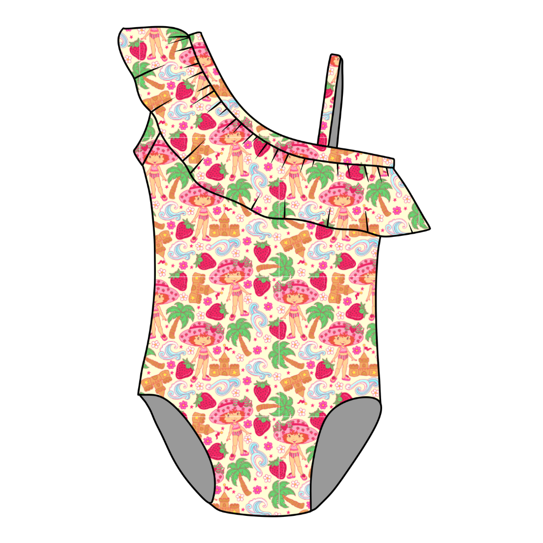 Strawberry Summer - Ivy - Ruffle One Piece Swim - PRE ORDER