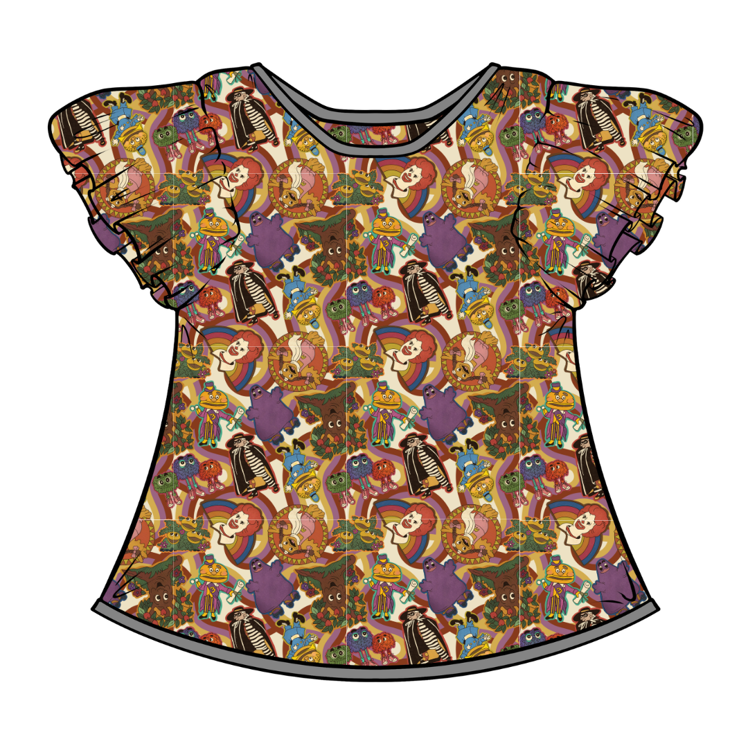 WYNN SHORT SLEEVE FLUTTER SHIRT - BAMBOO - PRE ORDER