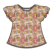 WYNN SHORT SLEEVE FLUTTER SHIRT - BAMBOO - PRE ORDER