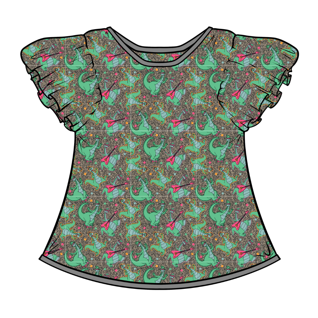 WYNN SHORT SLEEVE FLUTTER SHIRT - BAMBOO - PRE ORDER