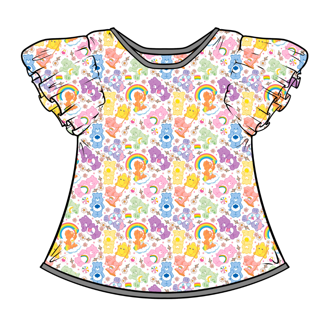 WYNN SHORT SLEEVE FLUTTER SHIRT - BAMBOO - PRE ORDER