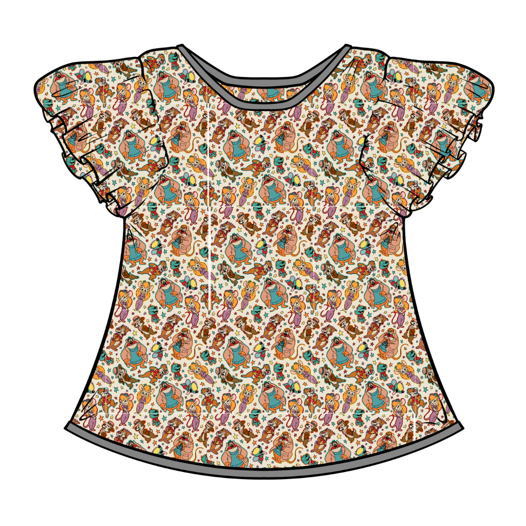 WYNN SHORT SLEEVE FLUTTER SHIRT - BAMBOO - PRE ORDER