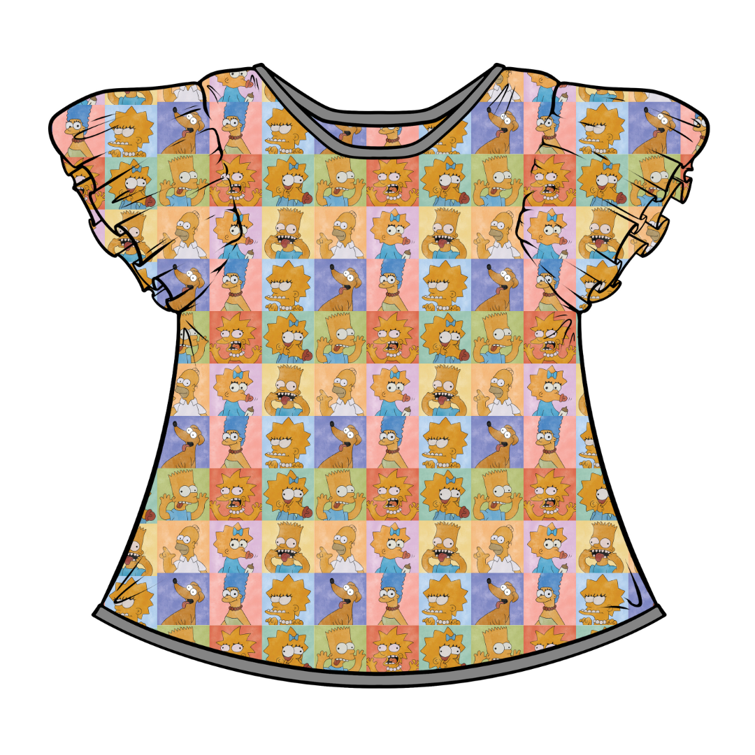 WYNN SHORT SLEEVE FLUTTER SHIRT - BAMBOO - PRE ORDER