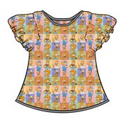 WYNN SHORT SLEEVE FLUTTER SHIRT - BAMBOO - PRE ORDER