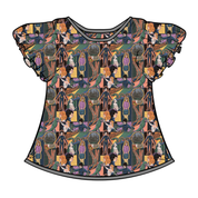 WYNN SHORT SLEEVE FLUTTER SHIRT - BAMBOO - PRE ORDER