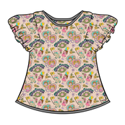 WYNN SHORT SLEEVE FLUTTER SHIRT - BAMBOO - PRE ORDER