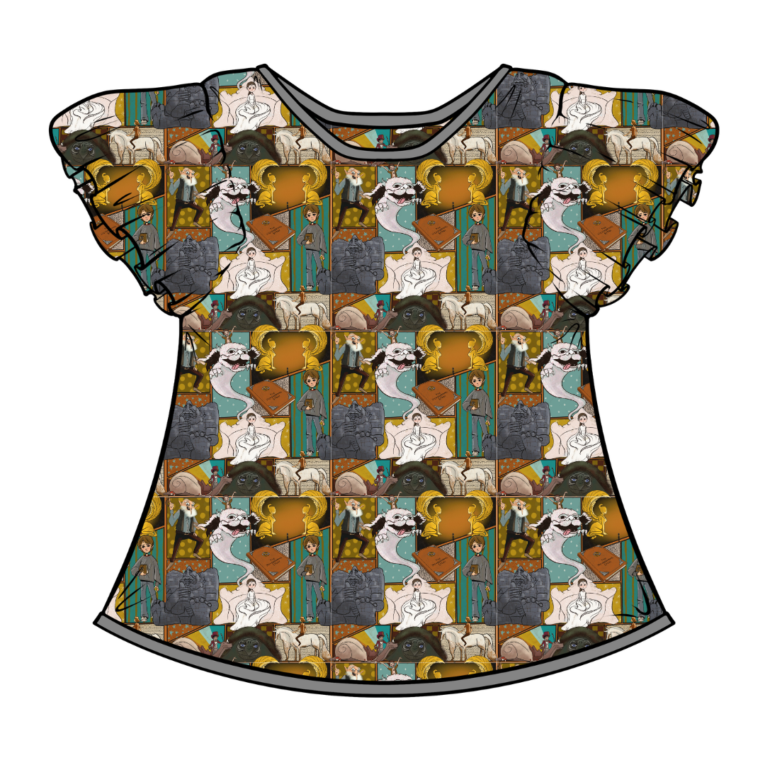 WYNN SHORT SLEEVE FLUTTER SHIRT - BAMBOO - PRE ORDER