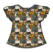 WYNN SHORT SLEEVE FLUTTER SHIRT - BAMBOO - PRE ORDER