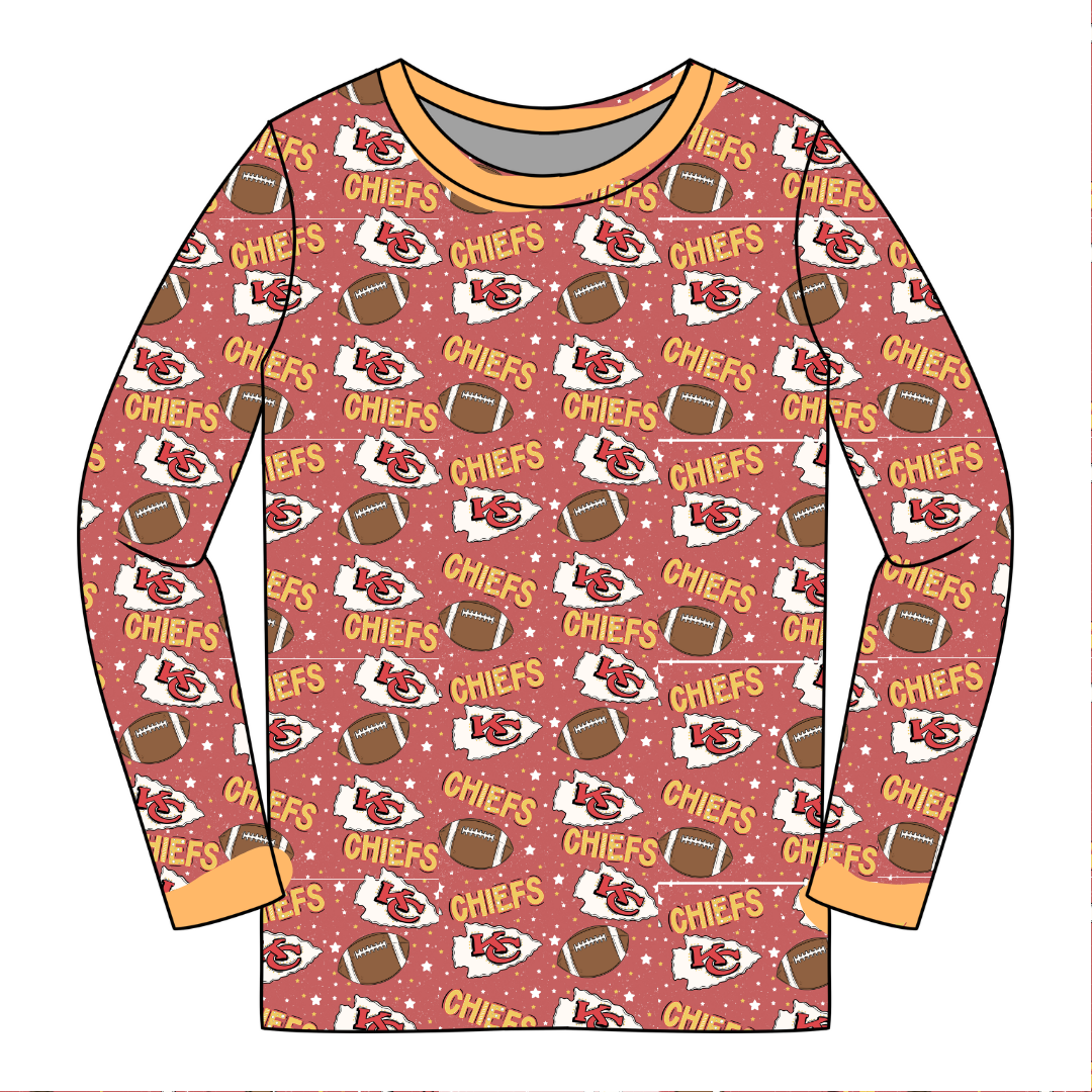 Chop - Slumber Adult Long Sleeve Pajama Shirt - Bamboo - (Ready to Ship)