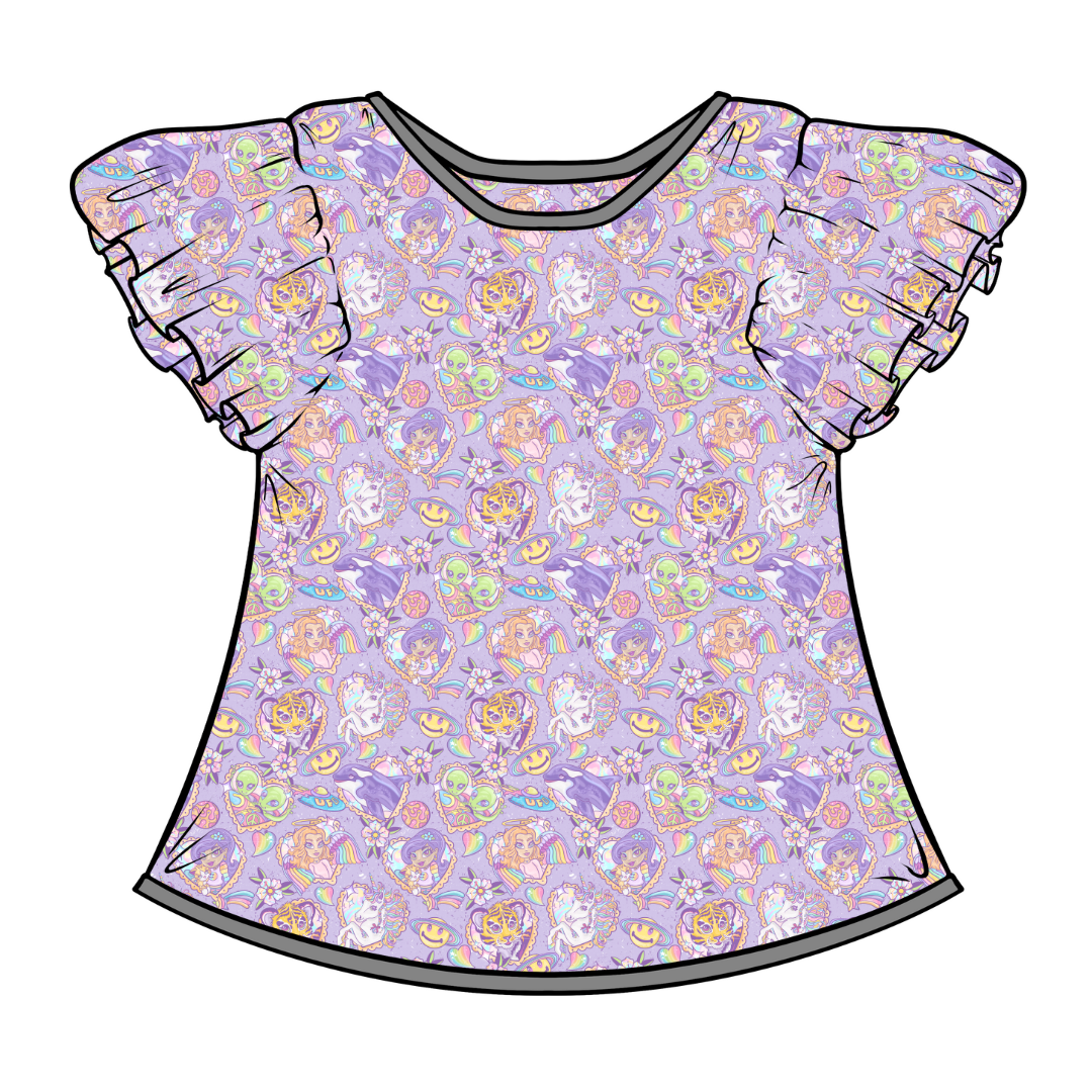 WYNN SHORT SLEEVE FLUTTER SHIRT - BAMBOO - PRE ORDER