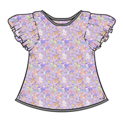 WYNN SHORT SLEEVE FLUTTER SHIRT - BAMBOO - PRE ORDER