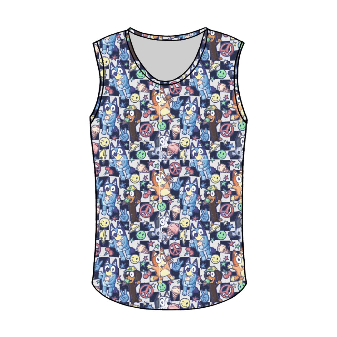 Ice Cream - Dude Sleeveless Tank - Knit - PRE ORDER