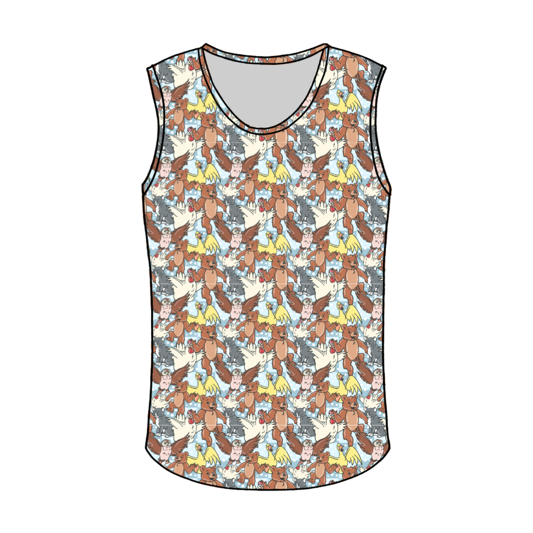 Small Bear- Dude Sleeveless Tank - Knit - PRE ORDER