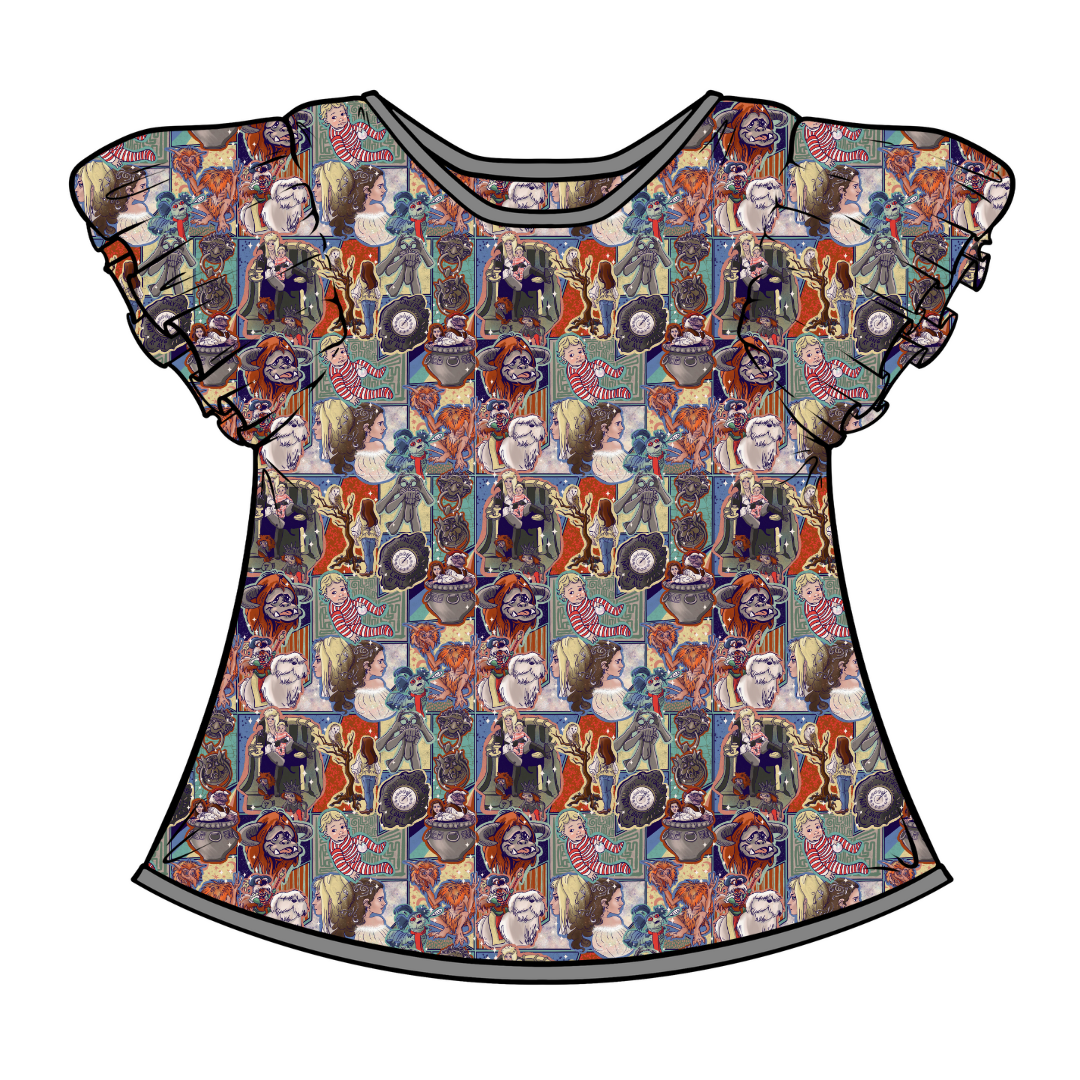 WYNN SHORT SLEEVE FLUTTER SHIRT - BAMBOO - PRE ORDER