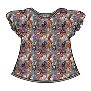 WYNN SHORT SLEEVE FLUTTER SHIRT - BAMBOO - PRE ORDER