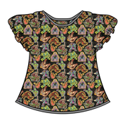 WYNN SHORT SLEEVE FLUTTER SHIRT - BAMBOO - PRE ORDER