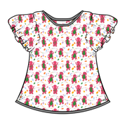 WYNN SHORT SLEEVE FLUTTER SHIRT - BAMBOO - PRE ORDER