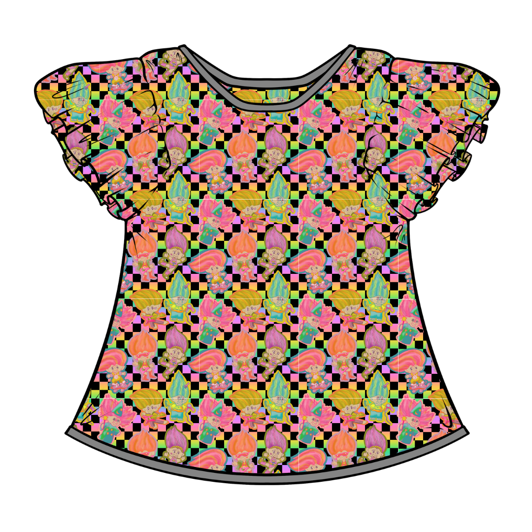 WYNN SHORT SLEEVE FLUTTER SHIRT - BAMBOO - PRE ORDER