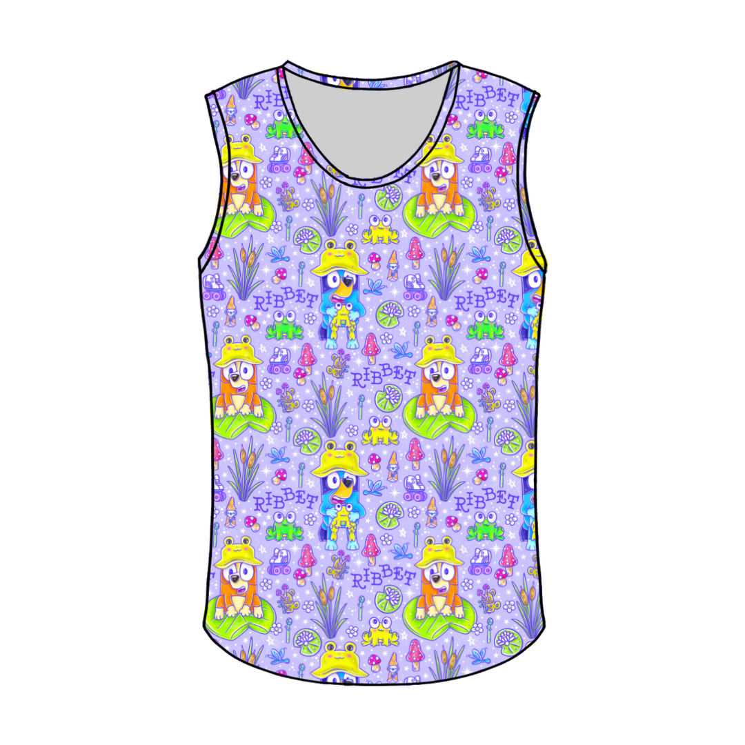 Ribbit  - Dude Sleeveless Tank - Knit - PRE ORDER