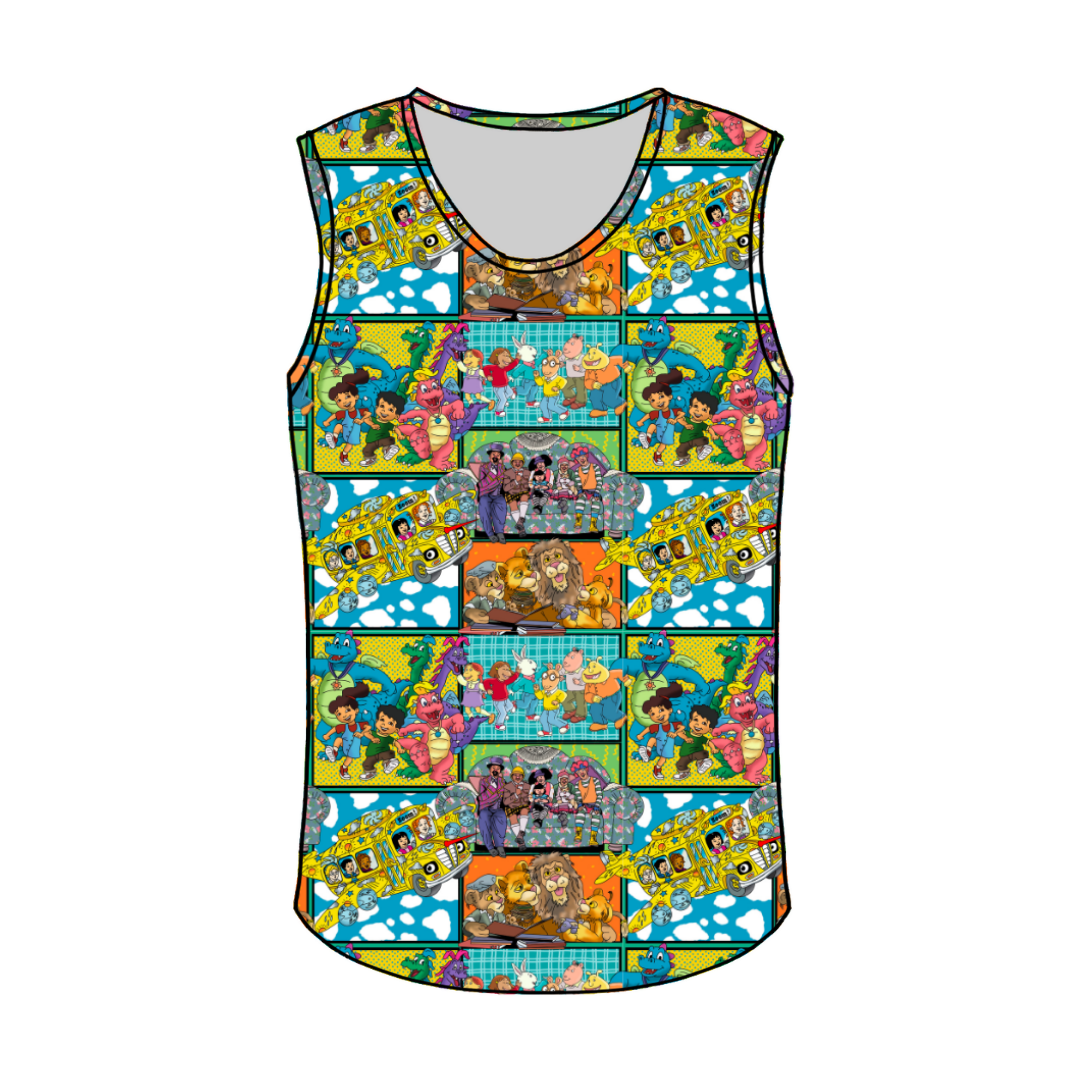 90's TV   - Dude Sleeveless Tank - Knit - PRE ORDER