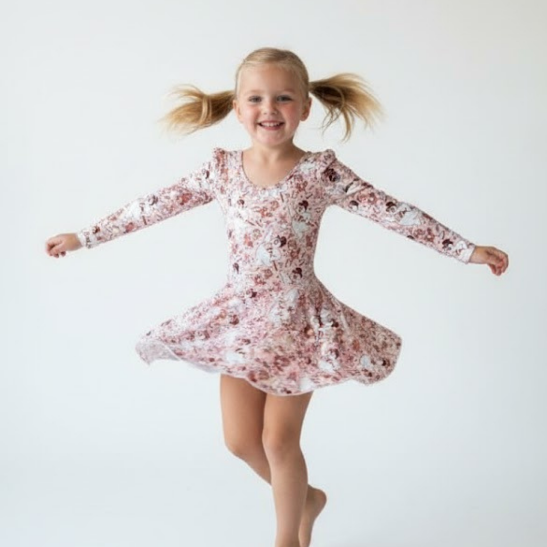 GIRLS LONG SLEEVE SKIRTED LEO - KNIT FABRIC - READY TO SHIP - VIEW ALL