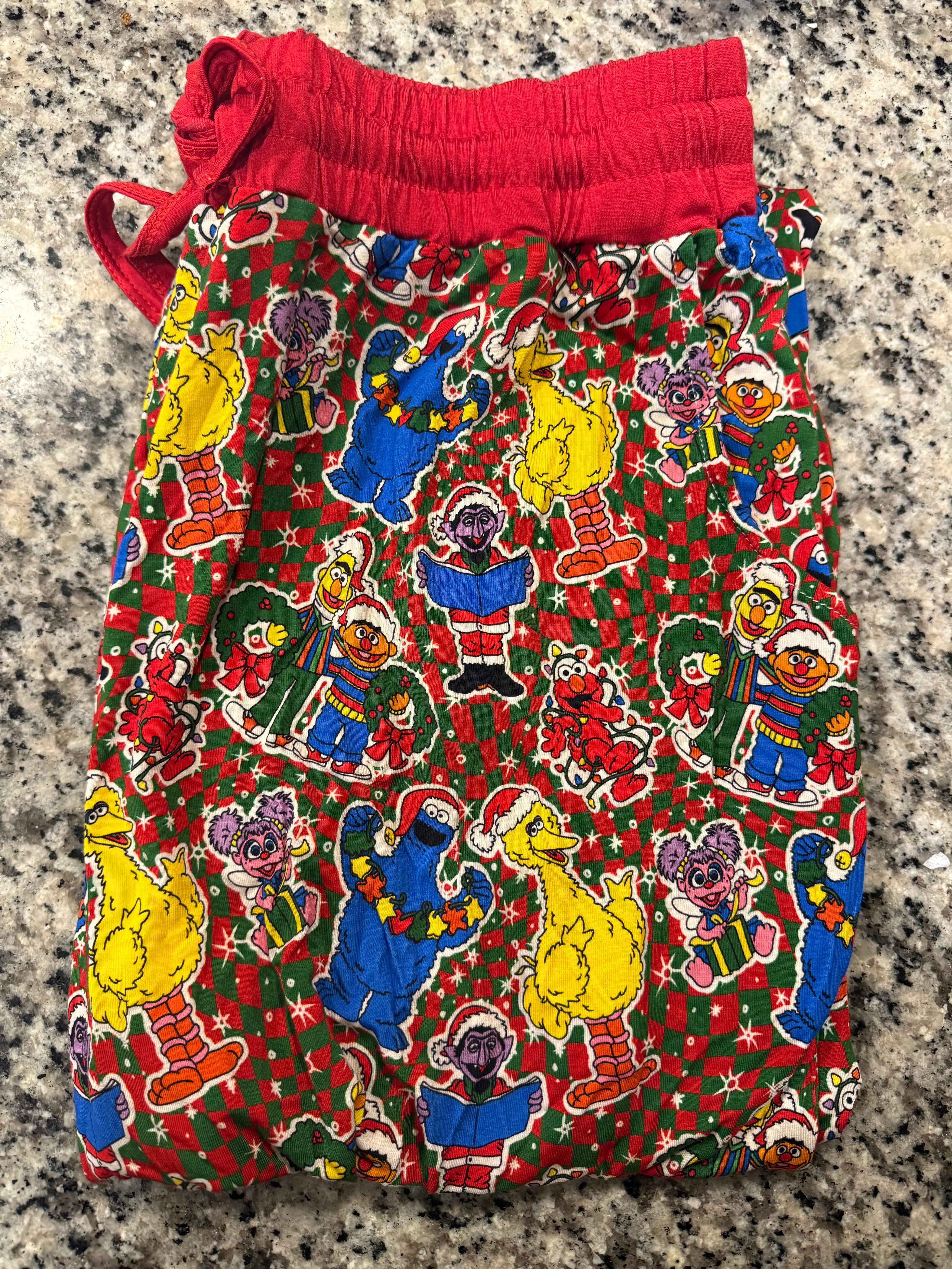 Christmas Every Day - Mellow Relaxed Pajama Pants - Bamboo - Ready to Ship - XL