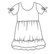 GIRLS SERENITY SHORT SLEEVE LOUNGE DRESS - BAMBOO - READY TO SHIP - VIEW ALL
