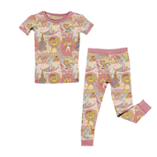 KIDS SHORT SLEEVE PAJAMA PANTS SET - BAMBOO - PRE ORDER