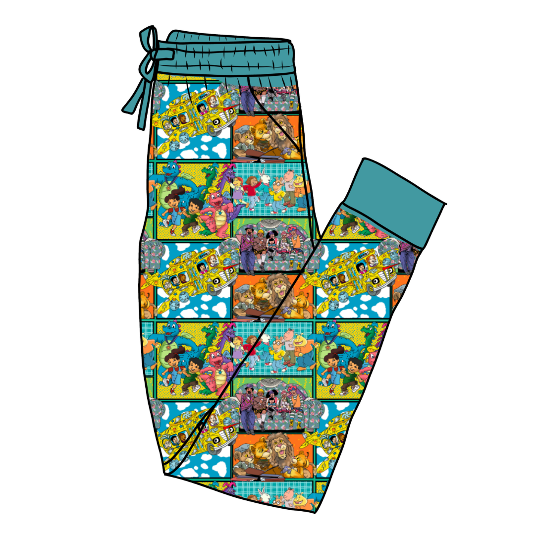 90's TV - Butter - Adult Pajama Joggers - Bamboo - PRE ORDER