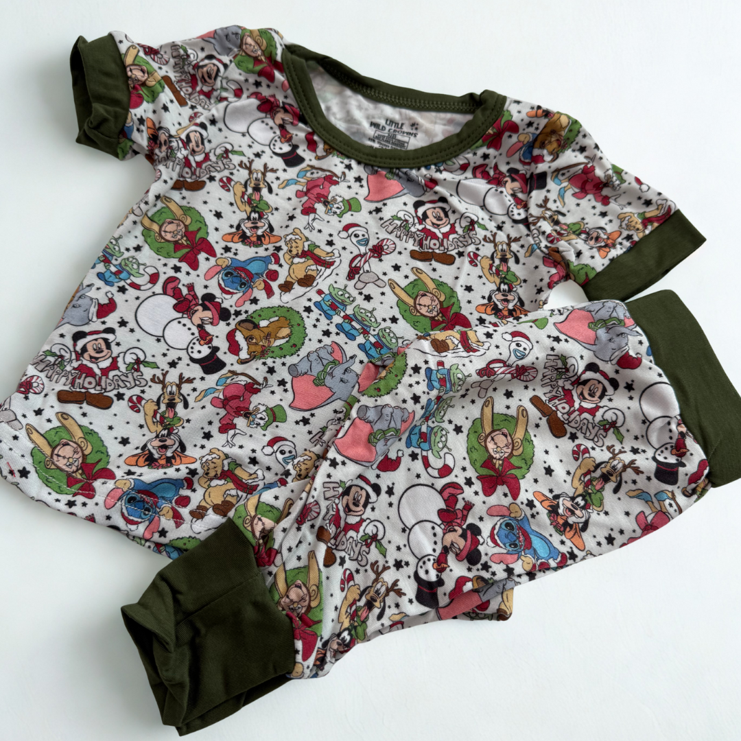 COZY SHORT SLEEVE PAJAMA PANTS SET - BAMBOO - READY TO SHIP - VIEW ALL